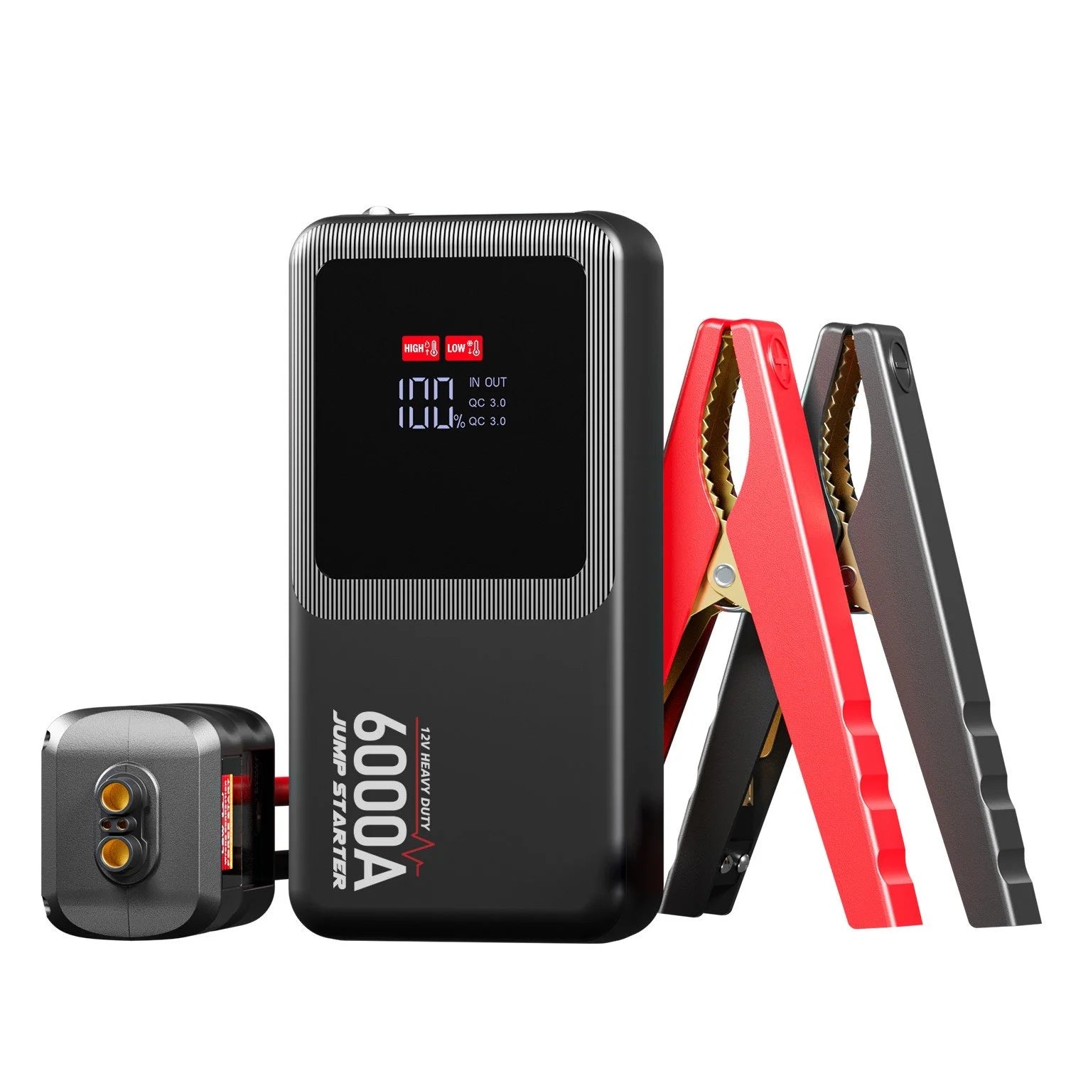 Portable Battery Jumper, 6000 Amps, Heavy Duty
